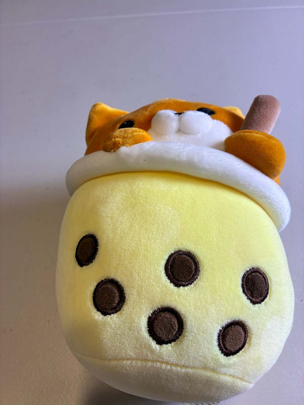 Takashoji Shiba Inu Boba Tea Plush Kawaii Dog Bubble Tea Stuffed Animal 2025